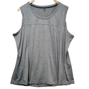 Athletic Works Mens XXL Grey Space Dye Sleeveless Active Tank Top AW2009286